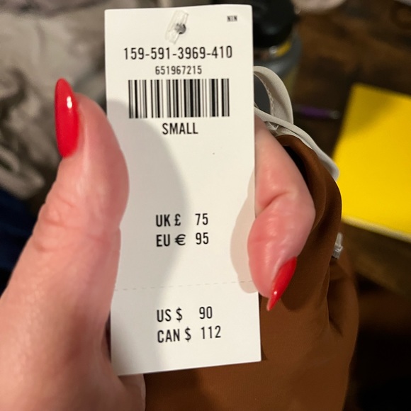 NWT Abercrombie dress, brown sz small - Picture 7 of 10